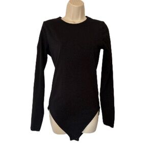 Old Navy Black Long Sleeve Bodysuit